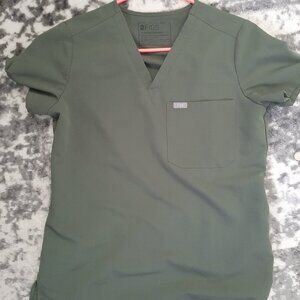 Figs Caterina top Dark Moss